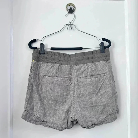 Athleta Cabo Linen 4 Elastic Drawstring Shorts NEW - Picture 2 of 5